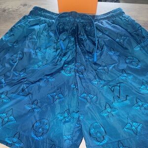 Louis Vuitton 2054 Turquoise Swim Trunks